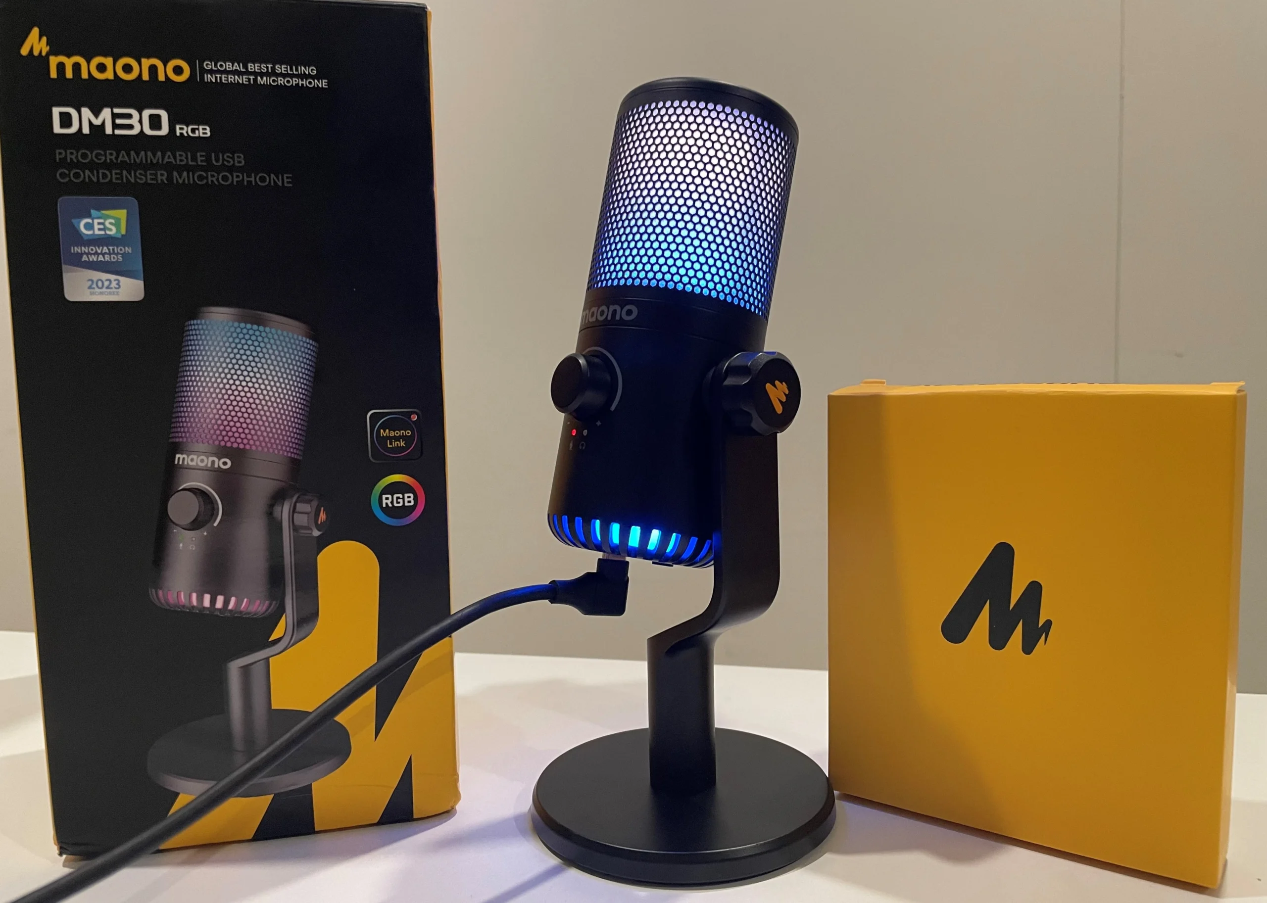 MAONO DM30 RGB USB Gaming Microphone