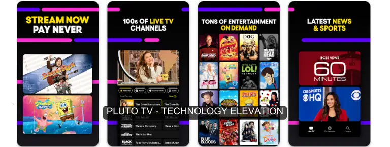Pluto TV - Best Free Live TV Apps for Android 2023